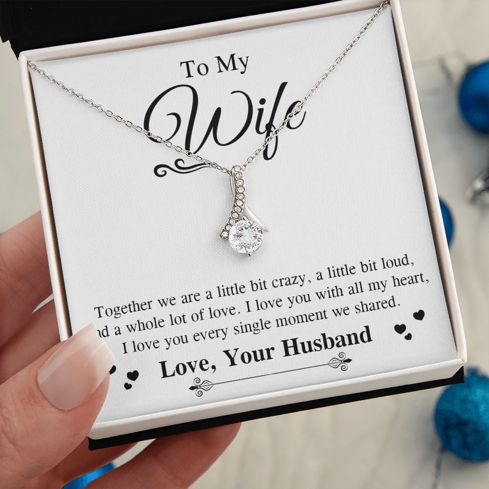 Valentine To My Soulmate Necklace Gifts for Wife from Husband, Soulmate Anniversary Gifts, Gift for Soulmate Necklace Message Card and Necklace Gift Box Gift Box Styles on Birthday, Wedding, Anniversary, Valentine Allruing Necklace