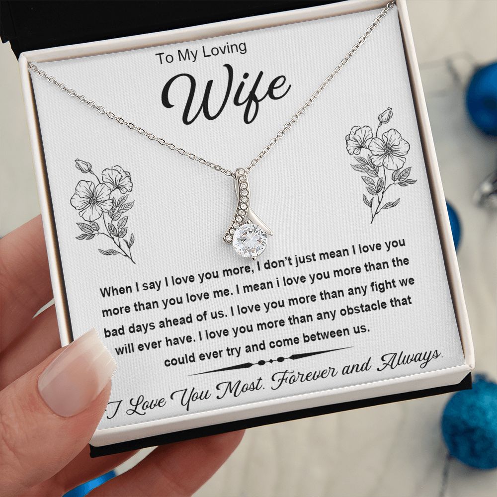 Soulmate Necklace For Women, Soulmate Gifts For Her, Future Wife Necklace, Necklaces Girlfriend, Soulmate Jewelry, To My Wife Necklace, Wife Necklace From Husband, Necklace Message Card and Gift Box Styles on Birthday, Christmas, Valentine Allruing Neckla