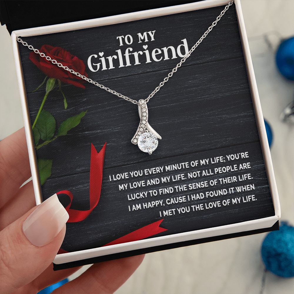 Love Knot Necklace, To My Girlfriend Gifts From Boyfriend, Girlfriend Jewelry, Girlfriend Birthday Anniversary For Girlfriend Gift, Necklace Message Card and Gift Box Styles on Birthday, Christmas, Anniversary  Allruing Necklace