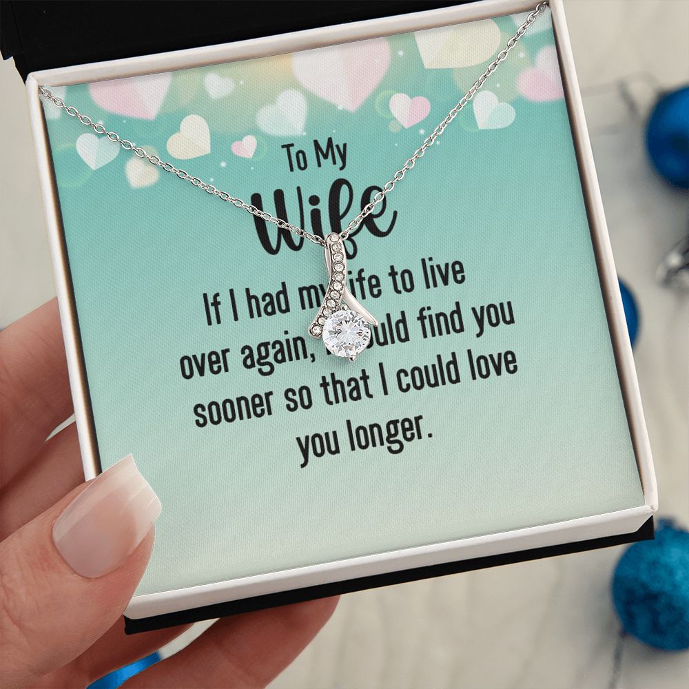 Couples Gifts, Smokin' Wife Necklace Gifts From Husband, Wedding Anniversary Jewelry For Wife From Husband, Wife Birthday From Husband, To My Unbiological Sister Message Card and Gift Box styles On Birthday, Christmas, Anniversary  Allruing Necklace
