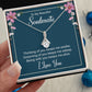 To My Beautiful Soulmate Necklace for her Jewelry For Her Couples Gifts Necklaces For Soul Mate Christmas Jewelry, Love Knot Meaningful Necklace Message Card and Gift Box Styles on Birthday, Christmas, Anniversary  Allruing Necklace
