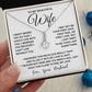 Wife Necklace Gifts From Husband, For Wife From Husband, Wife Valentine Gifts From Husband, Necklaces For Wife From Husband To My Wife Necklace Message Card and Necklace Gift Box Gift Box Styles on Birthday, Wedding, Anniversary, Valentine Allruing Neckla