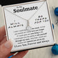 To My Soulmate Necklace To My Future Wife Gifts, Promise Necklace For Her, Fiance Gifts For Her, Valentine Gifts For Soulmate From Husband With Message Card Box LED, Soulmate Necklace For Women, To My Wife Necklace Allruing Necklace