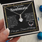 Beautiful Soulmate Necklace My Last Everything, Promise Necklace For Her, Fiance Gifts For Her, Wedding Valentine Gifts For Future Wife With Message Card Box LED, Soulmate Necklace For Women, To My Wife Necklace Allruing Necklace