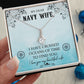 Couples Gifts, Dear Wife Necklace Gifts From Husband, Wedding Anniversary Jewelry For Wife From Husband, Wife Birthday From Husband, To My Beautiful Wife Girlfriend Message Card and Gift Box styles On Birthday, Christmas, Anniversary  Allruing Necklace