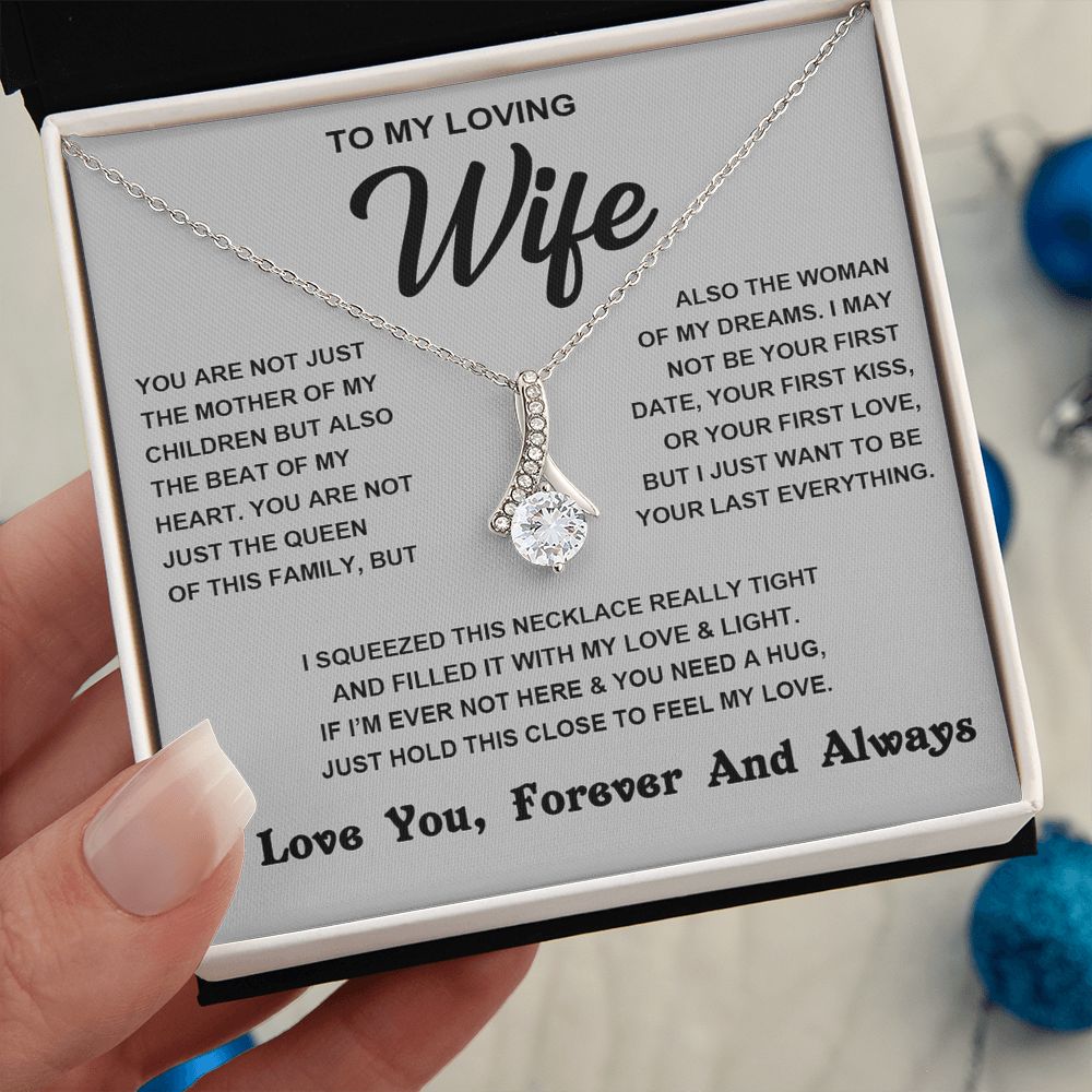 Soulmate Necklace For Women, To My Wife, Soulmate Gifts For Her, Future Wife Necklace, Necklaces For Girlfriend, To My Wife Necklace, Wife Necklace From Husband Necklace Message Card and Gift Box Styles on Birthday, Christmas, Valentine Allruing Necklace