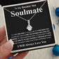 Gifts For Soulmate Birthday Gifts From Husband Necklace Valentines Day, Necklace for Future Soulmate, Valentine Anniversary Jewelry for Wife Necklace Gifts from Husband - Soulmate Gift Necklace with Message Card and Gift Box Allruing Necklace