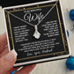 Wife Necklace Gifts From Husband, For Wife From Husband, Soulmate Anniversary Gifts From Husband, Necklaces For Wife From Husband To My Wife Necklace Message Card and Necklace Gift Box Gift Box Styles on Birthday, Wedding, Anniversary, Valentine Allruing