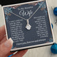To My Beautiful Soulmate Necklace Gift For Her, Wife Gifts From Husband, Valentine Gifts For Wife From Husband To My Wife Necklace Message Card and Necklace Gift Box Gift Box Styles on Birthday, Wedding, Anniversary, Valentine Allruing Necklace