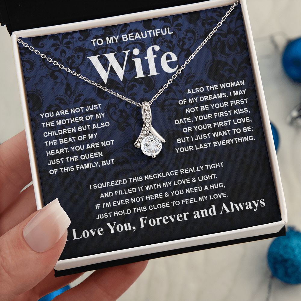 Gifts For Wife Birthday Gifts From Husband Necklace Valentines Days, Necklace for Future Soulmate, Wedding Necklace Jewelry for Wife Necklace Gifts from Husband - Soulmate Gift Necklace with Message Card and Gift Box Allruing Necklace