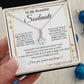Couples Gifts To My Beautiful Soulmate Necklace From Husband, Wedding Anniversary For Wife From Husband, Wife Wedding From Husband, To My Wife, Necklace Custom Name Message Card and Gift Box Styles on Birthday, Christmas, Wedding, Anniversary Allruing Nec