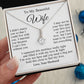 Wife Necklace Gift From Husband, Wedding Anniversary Romantic Gifts for Wife from Husband, Wife Birthday Gifts Message Card and Necklace Gifts Box Gift Box Styles on Birthday, Wedding, Anniversary, Valentine Allruing Necklace