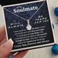 To My Soulmate Necklace To My Future Wife Necklace Gifts, Promise Necklace For Her, Fiance Gifts For Her, Valentine Necklace Gifts For Soulmate From Husband With Message Card Box LED, Soulmate Necklace For Women, To My Wife Necklace Allruing Necklace