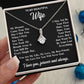 To My Wife Necklace Gift for Her, Soulmate Jewelry, Necklaces for Wife from Husband, Anniversary, To My Wife Necklace, Soulmate Gifts, Necklace Message Card and Gift Box Styles on Birthday, Wedding, Anniversary, Valentine Allruing Necklace