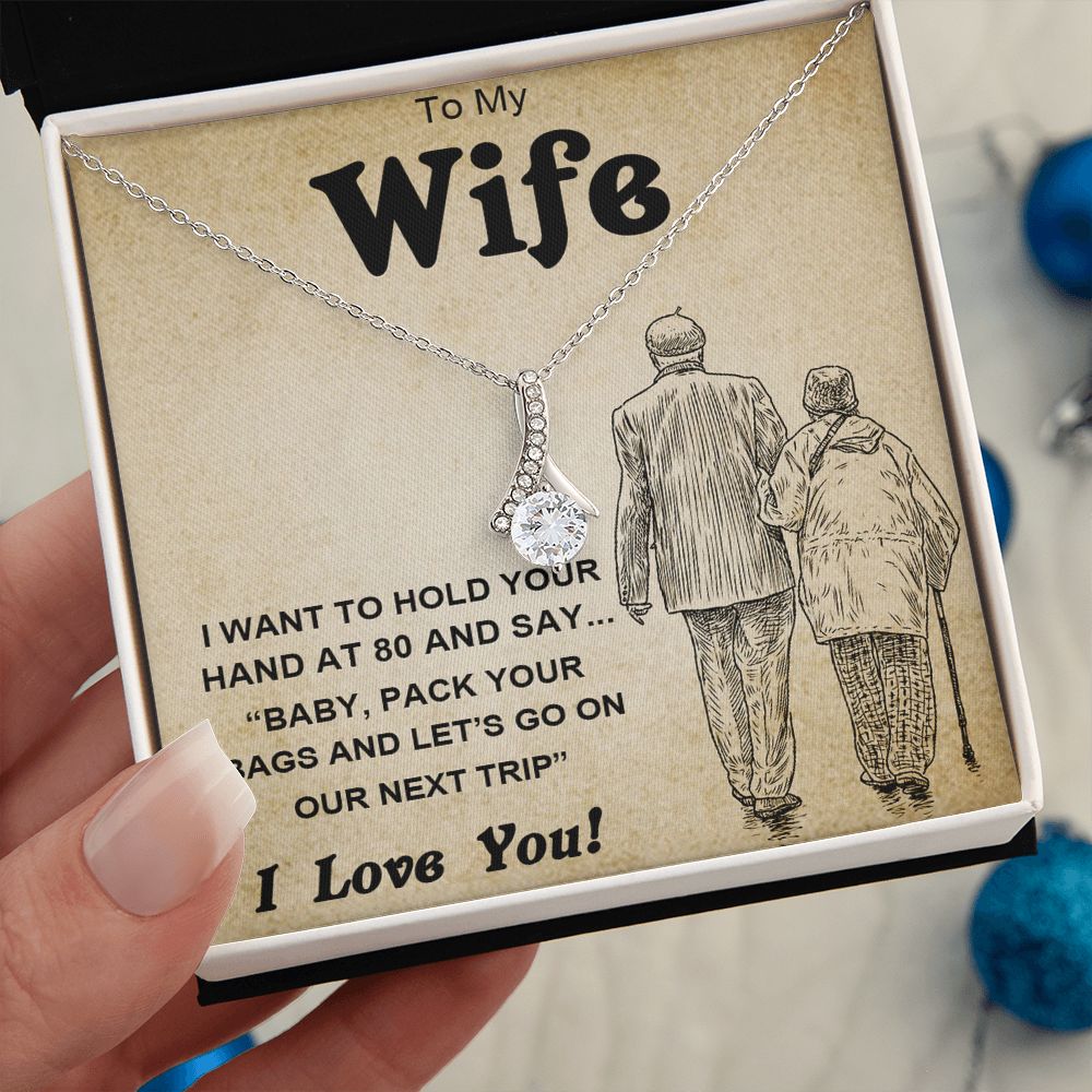 Soulmate Necklace For Women, Soulmate Gifts For Her, Future Wife Necklace, Necklaces Girlfriend, To My Wife Necklace, Wife Necklace From Husband, Necklace Message Card and Gift Box Styles on Birthday, Christmas, Valentine, Anniversary Allruing Necklace
