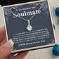 Gifts For Soulmate Birthday Gifts From Husband Necklace Valentines Day, Necklace for Future Soulmate, Wedding Birthday Jewelry for Wife Necklace Gifts from Husband - Soulmate Gift Necklace with Message Card and Gift Box Allruing Necklace