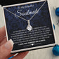To My Beautiful Soulmate Necklace Birthday Gifts for Wife Gifts from Husband, Wife Valentine Gifts, Gift for Wife, Message Card and Necklace Gift Box Gift Box Styles on Birthday, Wedding, Anniversary, Valentine Allruing Necklace