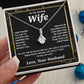 Valentine Gifts for Wife Necklace from Husband, Gifts for Wife from Husband, Wedding Gifts for Her Gifts Soulmate Message Card and Necklace Gift Box Gift Box Styles on Birthday, Wedding, Anniversary, Valentine Allruing Necklace