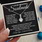 To My Beautiful Soulmate Necklace, Soulmate Jewelry For Women, Wife Necklace From Husband, Soulmate Gift For Her, To My Future Wife Necklace Message Card and Necklace Gift Box Gift Box Styles on Birthday, Wedding, Anniversary, Valentine Allruing Necklace