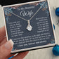 Wife Necklace Gift for Her, Soulmate Jewelry, Necklace for Future Wife, Anniversary Valentine Jewelry for Wife Necklace Gifts from Husband - Soulmate Gift Necklace with Message Card and Gift Box Allruing Necklace
