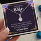 To My Wife Necklace Romantic Gifts For Her Unique Necklaces For Wife From Husband Cute Valentines Day Anniversary Birthday, Love Knot Meaningful Necklace Message Card and Gift Box Styles on Birthday, Christmas, Anniversary  Allruing Necklace