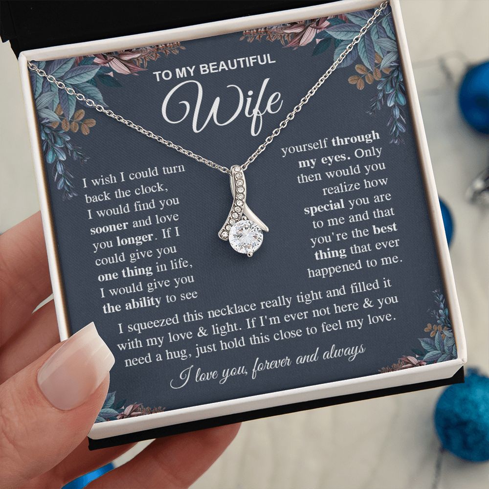 To My Soulmate Necklace Gift for Her, Soulmate Gifts From Husband, Anniversary Gifts For Wife From Husband To My Soulmate Necklace Message Card and Necklace Gift Box Gift Box Styles on Birthday, Wedding, Anniversary, Valentine Allruing Necklace