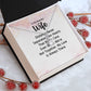 Couples Gifts, Beautiful Wife Necklace Gifts From Husband, Wedding Anniversary Jewelry For Wife From Husband, Wife Birthday From Husband, To My Unbiological Sister Message Card and Gift Box styles On Birthday, Christmas, Anniversary  Allruing Necklace