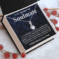 Gifts For Soulmate Birthday Gifts From Husband Necklace Valentines Day, Necklace for Future Soulmate, Wedding Valentine Jewelry for Wife Necklace Gifts from Husband - Soulmate Gift Necklace with Message Card and Gift Box Allruing Necklace