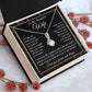 Wife Necklace Gift for Her, Soulmate Jewelry, Necklace for Future Wife, Valentine Jewelry for Wife Necklace Gifts from Husband - Soulmate Gift Necklace with Message Card and Gifts Box Allruing Necklace