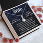 To My Wife Necklace To My Future Wife Necklace Gifts, Promise Necklace For Her, Fiance Gifts For Her, Valentine Necklace Gifts For Soulmate From Husband With Message Card Box LED, Soulmate Necklace For Women, To My Wife Necklace Allruing Necklace