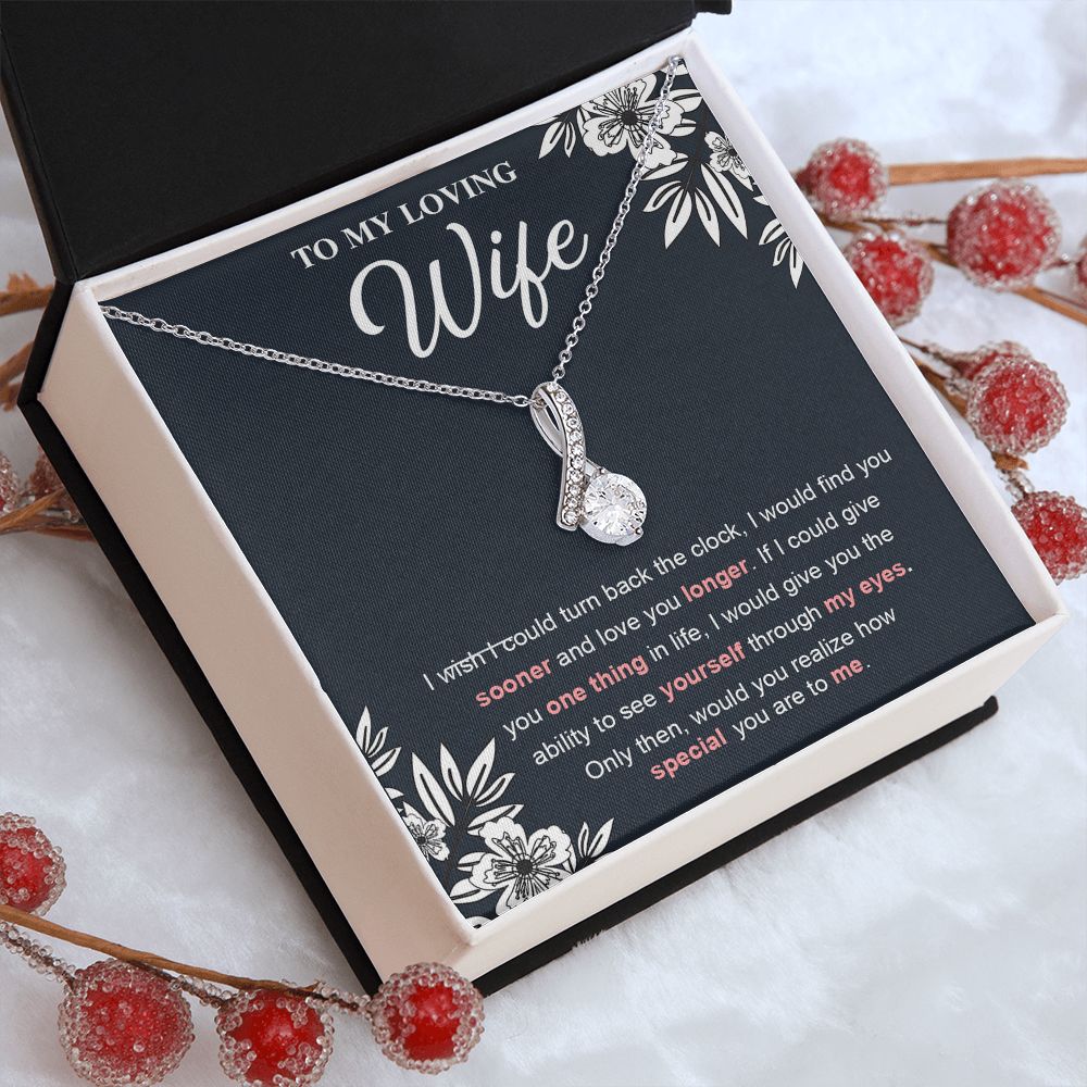 Soulmate Necklace For Women, To My Future Soulmate, Soulmate Gifts For Her, Future Wife Necklace, Necklaces For Girlfriend, To My Wife Necklace, Wife Necklace From Husband Necklace Message Card and Gift Box Styles on Birthday, Christmas, Valentine Allruin