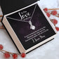 Couples Gifts, To the Love of My Life Necklace Love Knot Special Gift, Wedding Anniversary Jewelry For Wife From Husband, Wife Birthday From Husband, To My Soulmate Message Card and Gift Box styles On Birthday, Christmas, Anniversary  Allruing Necklace