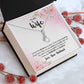 To My Wife Every Passing Second Gift Wife From Husband, Dear Wife, Jewelry For Women, Jewelry For Wife, Love Knot Meaningful Necklace Message Card and Gift Box Styles on Birthday, Christmas, Anniversary Allruing Necklace