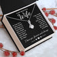 To My Beautiful Wife Necklace Gifts, Soulmate for Wife Birthday Gifts from Husband, Valentine for Women, Soulmate Gifts, Message Card and Necklace Gifts Box Gift Box Styles on Birthday, Wedding, Anniversary, Valentine Allruing Necklace