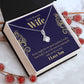 To My Beautiful Wife, Love Knot Necklace Gifts For Wife From Husband, To My Soulmate Necklace For Women, To My Wife Necklace Wedding Anniversary, I Love You, Meaningful Necklace Message Card and Gift Box Styles on Birthday, Christmas, Anniversary Allruing
