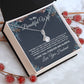 To My Beautiful Wife Necklace From Husband Pendant Jewelry with Message Card and Box Necklaces for Women Valentines Day Happy Anniversary Wedding Present for Birthday Merry Christmas for Wife Necklace Allruing Necklace