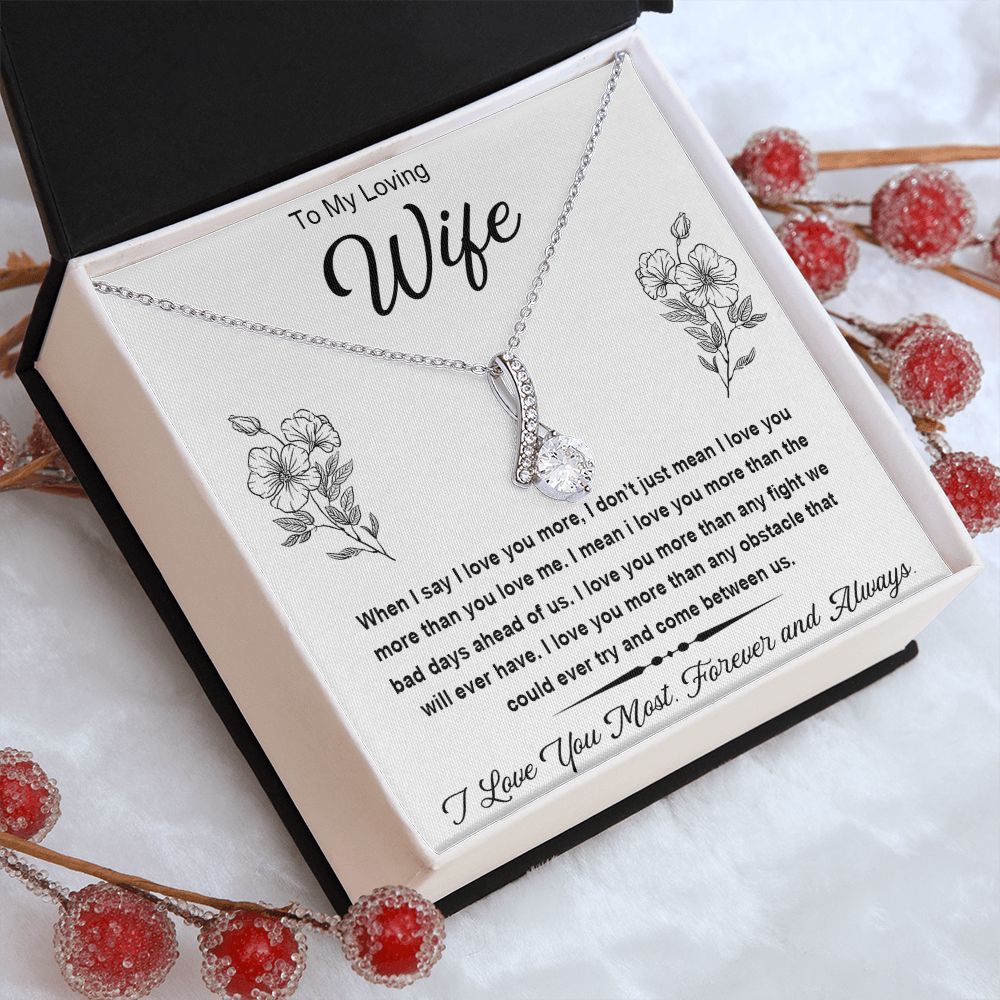 Soulmate Necklace For Women, Soulmate Gifts For Her, Future Wife Necklace, Necklaces Girlfriend, Soulmate Jewelry, To My Wife Necklace, Wife Necklace From Husband, Necklace Message Card and Gift Box Styles on Birthday, Christmas, Valentine Allruing Neckla