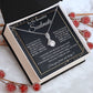 Couples Gifts To My Beautiful Soulmate Necklace From Husband, Anniversary For Wife From Husband, Wife Wedding From Husband, To My Wife, Necklace Custom Name Message Card and Gift Box Styles on Birthday, Christmas, Wedding, Anniversary Allruing Necklace