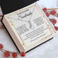 Couples Gifts To My Beautiful Soulmate Necklace From Husband, Wedding Anniversary For Wife From Husband, Wife Wedding From Husband, To My Wife, Necklace Custom Name Message Card and Gift Box Styles on Birthday, Christmas, Wedding, Anniversary Allruing Nec