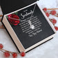 Soulmate Necklace Gifts From Husband, Wedding Anniversary Jewelry For Wife From Husband, Wife Birthday Gifts From Husband, To My Unbiological Sister Message Card and Gift Box styles On Birthday, Christmas, Anniversary  Allruing Necklace