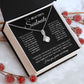 to My Beautiful Soulmate Necklace Future Wife Gifts, Promise Necklace For Her, Fiance Gifts For Her, Wedding Valentine Gifts For Future Wife With Message Card Box LED, Soulmate Necklace For Women, To My Wife Necklace Allruing Necklace