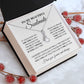 To My Beautiful Soulmate Necklace, Love knot Necklace for Girlfriend, Soulmate Jewelry, Soulmate Necklace, Future Wife Gift, Necklace for Wife from Husband, Necklace Message Card and Gift Box Styles on Birthday, Christmas, Wedding, Anniversary Allruing Ne