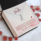 Couples Gifts,My Wife Girlfriend Necklace Gifts From Husband, Wedding Anniversary Jewelry For Wife From Husband, Wife Birthday From Husband, To My Beautiful Wife Girlfriend Message Card and Gift Box styles On Birthday, Christmas, Anniversary  Allruing Nec