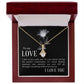 The Love Knot Necklace To My Love Knot Necklace, Happy First anniversary, Unique Gift from Husband, Best Jewelry for Wife, Necklace Message Card and Gift Box Styles on Birthday, Christmas, Anniversary  Allruing Necklace