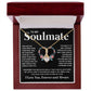 Couples Gifts Necklace To My Soulmate Necklace Birthday Christmas Jewelry Romantic Gifts For My Wife Pendant Jewelry with Message Card and Box Necklaces for Women Valentines Day Happy Anniversary Wedding Present Allruing Necklace