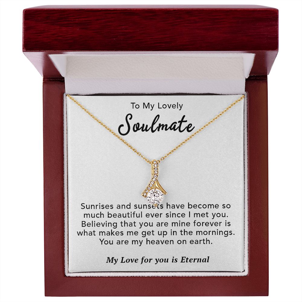 To My Lovely Wife Necklace Gift From Husband To My Badass Wife Pendant Anniversary Jewelry with Message Card and Gift Box. Gift for Wife. Necklace Gift Set for Wife Necklace Gifts Box Gift Box Styles Allruing Necklace