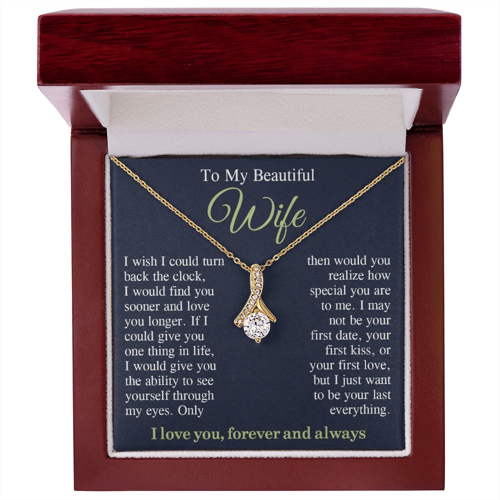 To My Beautiful Soulmate Necklace Gift, Wife Gifts From Husband, Anniversary Gifts For Wife From Husband To My Soulmate Necklace Message Card and Necklace Gift Box Gift Box Styles on Birthday, Wedding, Anniversary, Valentine Allruing Necklace