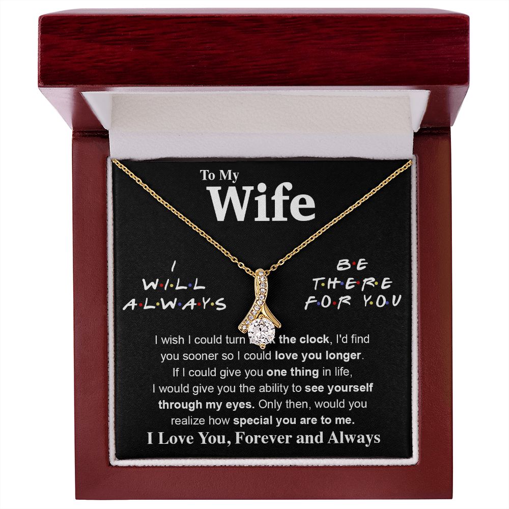 To My Wife Necklace To My Future Wife Necklace Gifts, Promise Necklace For Her, Fiance Gifts For Her, Valentine Gifts For Soulmate From Husband With Message Card Box LED, Soulmate Necklace For Women, To My Wife Necklace Allruing Necklace