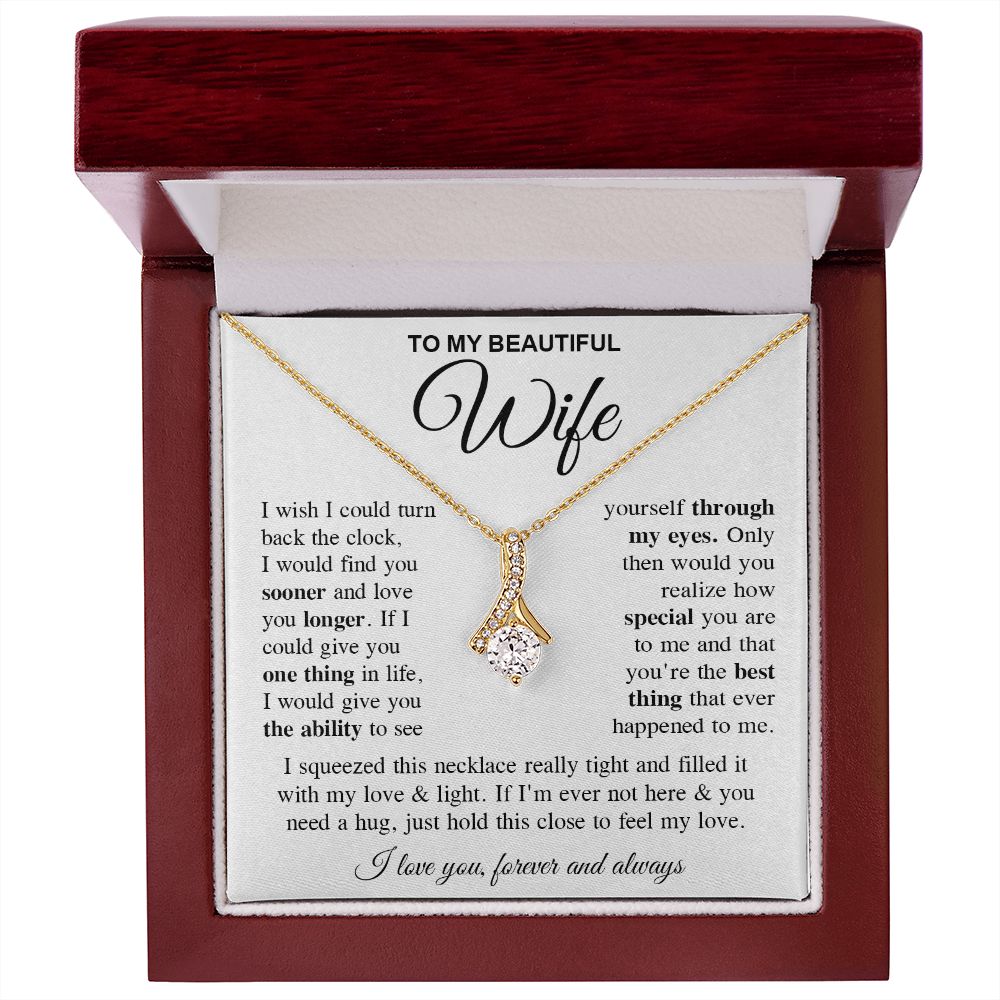To My Soulmate Necklace Gift for Her, Soulmate Gifts From Husband, Necklaces For Wife From Husband To My Soulmate Necklace Message Card and Necklace Gift Box Gift Box Styles on Birthday, Wedding, Anniversary, Valentine Allruing Necklace