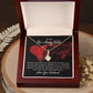 Couples Gifts, Far Away Wife Necklace Gifts From Husband, Wedding Anniversary Jewelry For Wife From Husband, Wife Birthday From Husband, To My Soulmate Message Card and Gift Box styles On Birthday, Christmas, Anniversary  Allruing Necklace